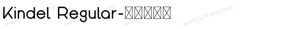 Kindel Regular字体转换